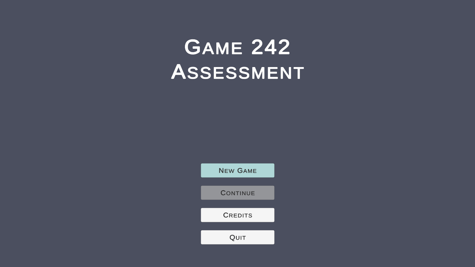 Main menu